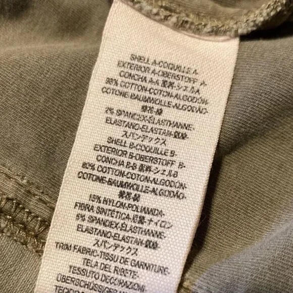 Free People Cotton Canvas Frayed Bomber Utility Jacket Full Zip Snap Front Small - Picture 11 of 12